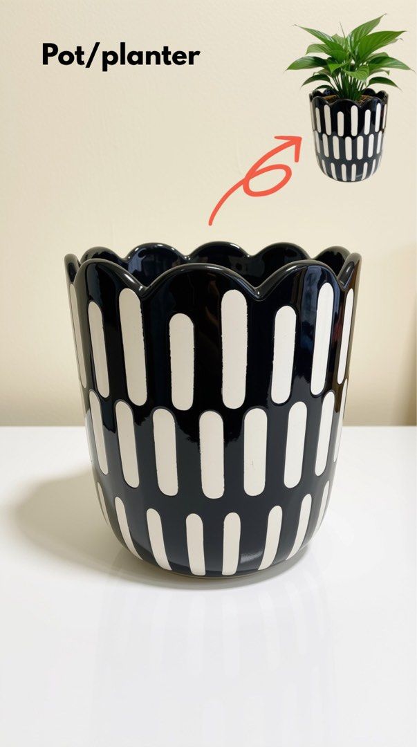 Modern ceramic vases and planters bundle collection (Category: Vases & Decorative Bowls) located in Quezon City. Submitted by ar.sulit.finds (Listing ID 1469431944, Image 1). Description: From 200 - Ceramic Home Decor Bundle: Includes various vases and planters - Variety of Textures & Shapes: Features ribbed grey, scalloped black and white, shell design, and novelty boot shape - Perfect For: Styling shelves, tables, or displaying fresh flowers an
