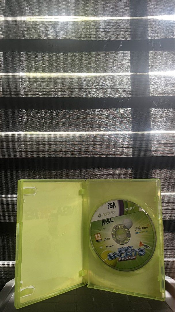 NBA 2K18 Xbox 360 Game (Category: Xbox) located in Lapu Lapu. Submitted by vincentl. (Listing ID 1469543837, Image 2). Description: - Title: NBA 2K18 Xbox 360 (PAL / PEGI 3) - Cover Art: Kyrie Irving in Celtics jersey - Important Note: Case contains a Kinect Sports Season Two disc (handwriting on disc), NOT NBA 2K18 - Condition: Normal wear on plastic wrap.