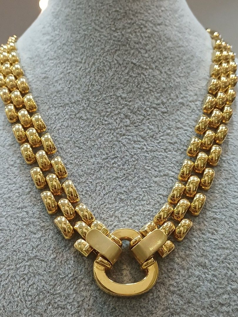Necklace (Category: Necklaces) located in Makati City. Submitted by divinejewels.ph (Listing ID 1469469853, Image 3). Description: GJU-833 NECKLACE 18KYG 88.90GRAMS SIZE 18" 15X3MM.