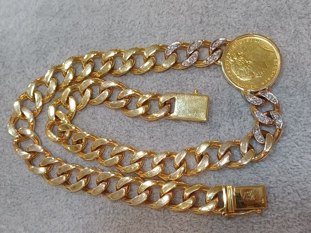 Necklace coin (Category: Necklaces) located in Makati City. Submitted by divinejewels.ph (Listing ID 1469458064, Image 2). Description: GJU-818 NECKLACE COIN 20DIAMONDS .10CTS 14KYG 104.10GRAMS SIZE 16".