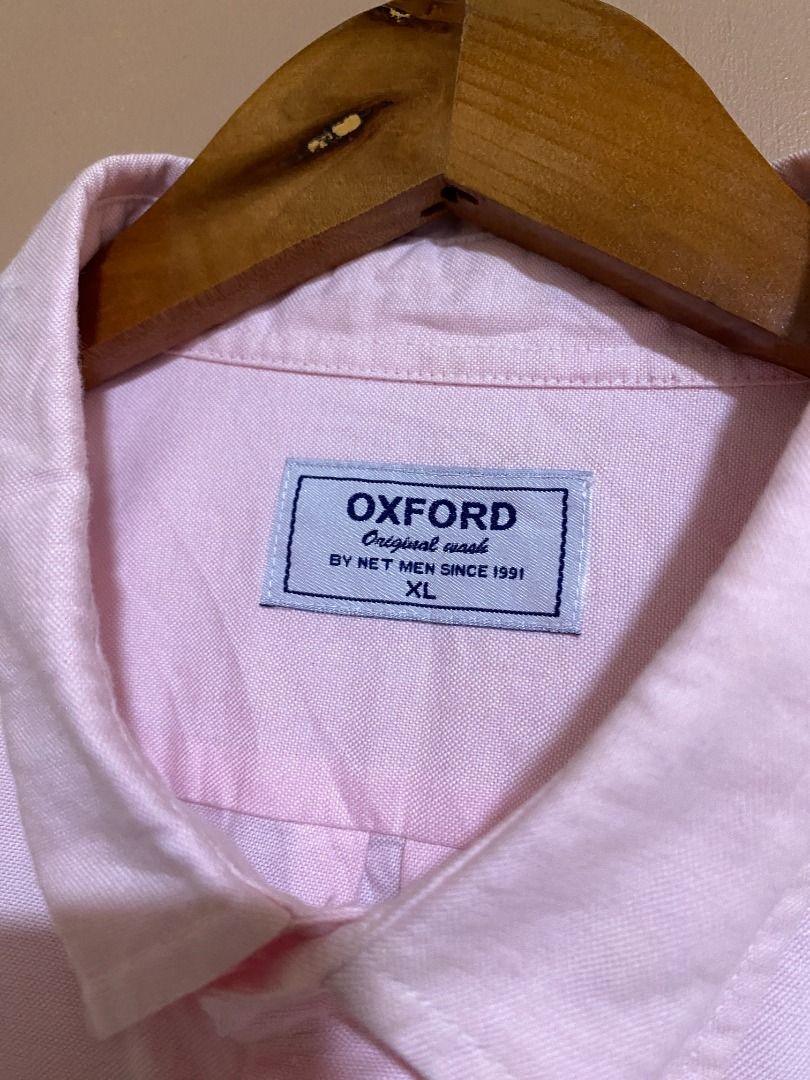 Net Men Oxford Button Down Pastel Pink Polo (Category: Tshirts & Polo Shirts ) located in Cadiz. Submitted by thespotcdz (Listing ID 1469541705, Image 2). Description: XL on tag Width 23" Length 30-31" Excellent condition.