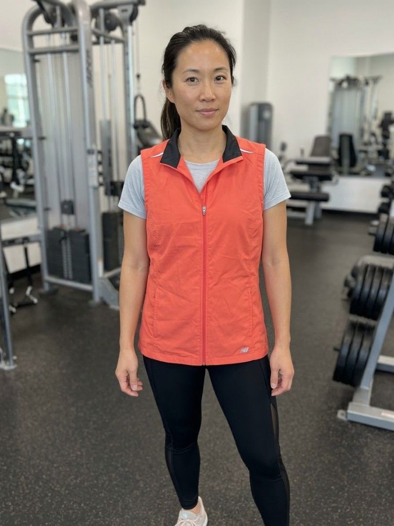 New Balance Active Vest (Category: Activewear) located in Santa Cruz. Submitted by deenem (Listing ID 1469437404, Image 1). Description: Like New😍👌 No flaws👌 M on Tag Can fit M-L Asian (Measurements laid flat in inches) Bust: 19 Armhole:9.5 Lenght: 25.
