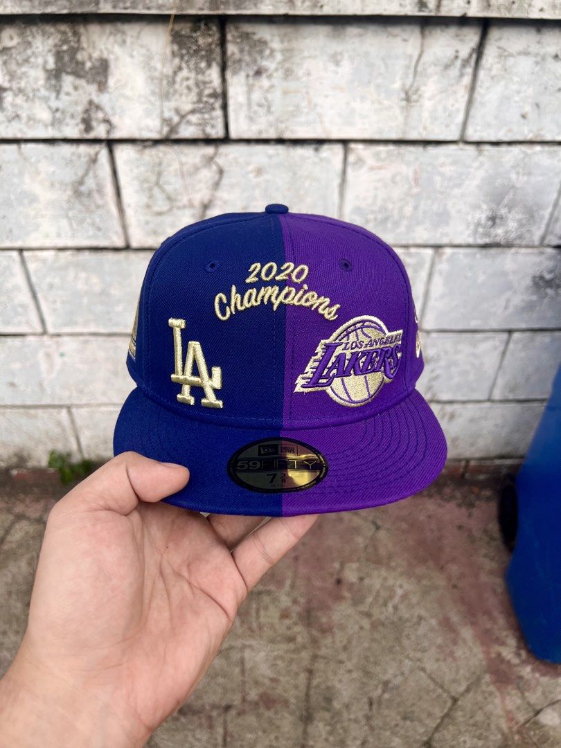 New Era NBA/MLB Lakers x Dodgers (Fitted) (Category: Caps & Hats) located in Manila. Submitted by headshotmnl (Listing ID 1469417568, Image 1). Description: New Era NBA/MLB Lakers x Dodgers 2020 Champions 59FIFTY 7-3/8 US Released 💰₱2,500 📍Tondo, Manila 🚚 Shipping Outside Metro Manila 📩 Message us to cop yours.