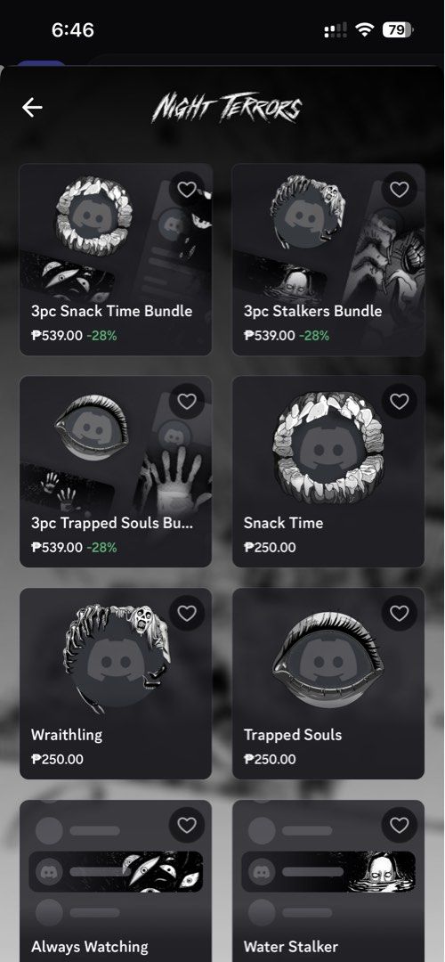 Night Terrors | Discord Decoration (Category: Announcements) located in Manila. Submitted by deardolia (Listing ID 1469492128, Image 1). Description: ⟢ processing time : 0 -1d ⟢ for willing to wait only ⟢ sending it via gift link !.
