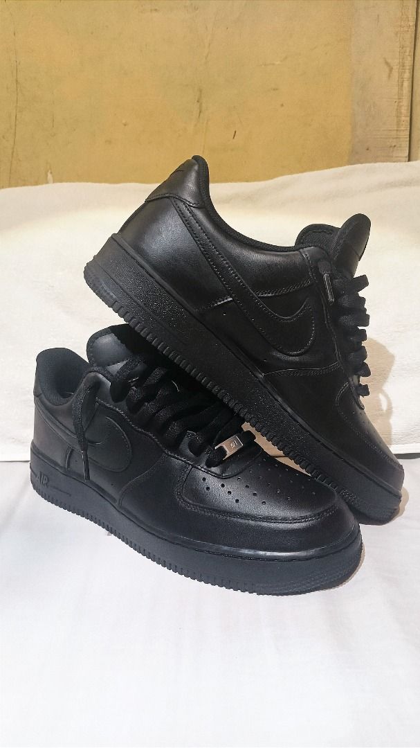 ‎Nike Air Force 1 '07 Triple Black (Category: Sneakers) located in Taguig. Submitted by lilhuddie279876 (Listing ID 1469486194, Image 1). Description: Nike Air Force 1 '07 Triple Black – US 10.5 (Authentic / Original) ‎ ‎💯 100% Authentic ‎📍Purchased from Nike Store BGC ‎📦 Complete with original Nike box ‎ ‎Size: ‎• US 10.5 ‎- UK 9.5 ‎- EUR 44.5 ‎- CM 28.5 ‎ ‎Condition: ‎• Good used condition (8.5/10) ‎• Normal leather creasing from regular wea