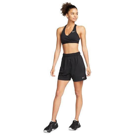 Nike Black Athletic Shorts with Drawstring (Category: Shorts) located in Mandaue City. Submitted by chinsyap_03 (Listing ID 1469461465, Image 2). Description: - Brand: Nike - Color: Classic Black - Size: Medium (M) - Condition: Brand new / Excellent - Features: Comfortable wide waistband with adjustable drawstring - Pockets: Two convenient side pockets - Details: Iconic white embroidered Nike swoosh on the lower left leg - Versatile: Soft and bre