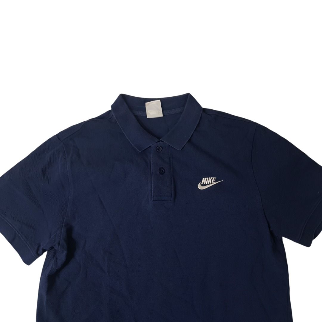 Nike blue polo shirt (Category: Tshirts & Polo Shirts ) located in Cebu City. Submitted by dwightmendozasr (Listing ID 1469522244, Image 2). Description: Nike blue polo shirt M on tag W- 19.0 L - 28.5 ~signs of usage which are normal for preloved items Color rate: 8/10 IMO Php 150.00 + shipping fee CODE: OO13.