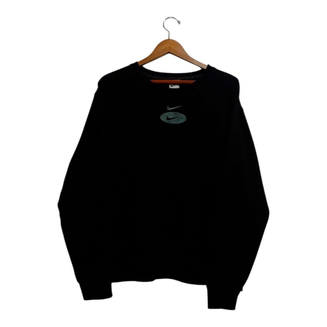 Nike Double Swoosh Crewneck (Category: Coats, Jackets and Outerwear) located in Caloocan City. Submitted by NEWBORNVTG (Listing ID 1469446127, Image 1). Description: Nike Double Swoosh Crewneck Size: L - XL Dimes: 27L × 25.5W Condition: 10/10 Mode of Delivery • J&T Express • Lalamove (Abono Service) Mode of Payment • GCash • GoTyme Bank • PSBank Thank you! God Bless!.