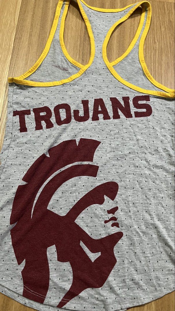 Nike Dri-FIT USC Trojans (Category: Shirts) located in Porac. Submitted by macky.ron (Listing ID 1469444773, Image 3). Description: Length:24-25 Width: 13.5-15 Condition: 9.8/10 Color rate: 9.8/10 Issue (s): None Complete Tags.