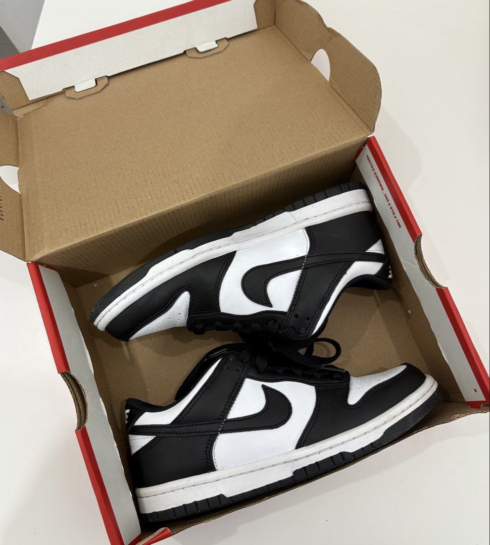 Nike Dunk Low Panda Black White (Category: Sneakers) located in Taytay. Submitted by kenniie (Listing ID 1469481221, Image 1). Description: - Model: Nike Dunk Low 'Panda' (Classic Black and White) - size: womens us:4y uk:3.5 br: 34.5 cm: 23 euro 36 - Material: Smooth leather overlays with a breathable perforated toe box - Inclusions: Original shoebox included - Style: Standard lace-up closure, highly versatile for any casual outfit - Trusted sell