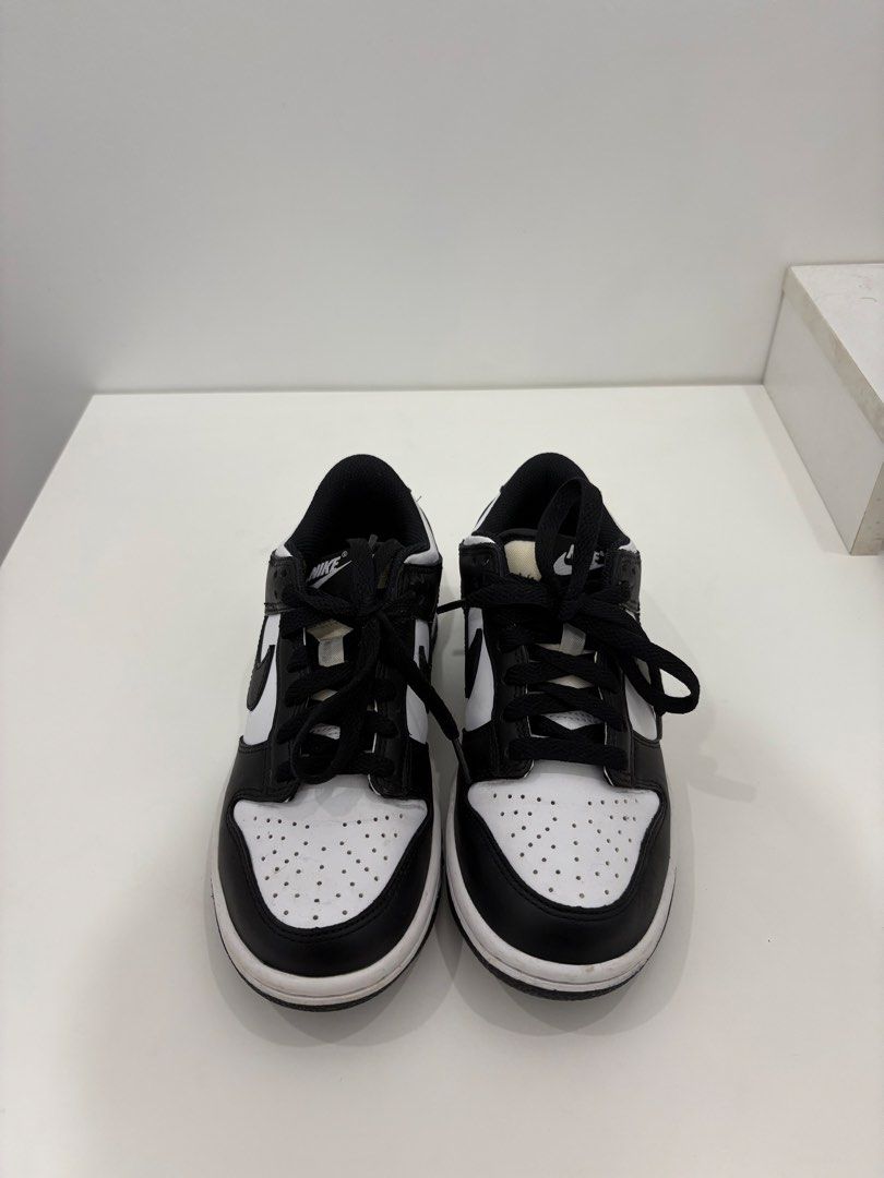 Nike Dunk Low Panda Black White (Category: Sneakers) located in Taytay. Submitted by kenniie (Listing ID 1469481221, Image 3). Description: - Model: Nike Dunk Low 'Panda' (Classic Black and White) - size: womens us:4y uk:3.5 br: 34.5 cm: 23 euro 36 - Material: Smooth leather overlays with a breathable perforated toe box - Inclusions: Original shoebox included - Style: Standard lace-up closure, highly versatile for any casual outfit - Trusted sell