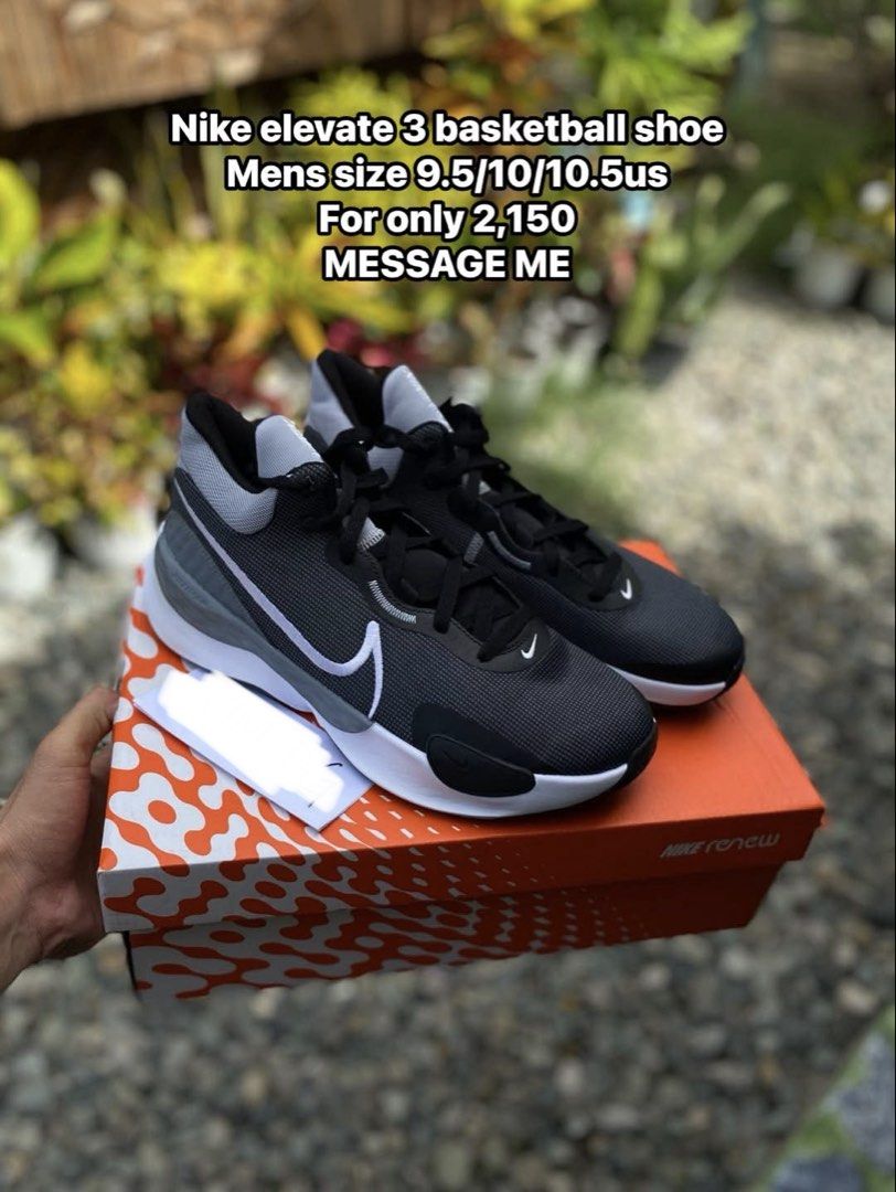 Nike Elevate 3 Basketball Shoe (Category: Sneakers) located in Dagupan City. Submitted by kim.deguzman (Listing ID 1469522618, Image 1). Description: Details on photo already Brandnew and legit/Original Shipping via jrs door to door MESSAGE ME 📩.