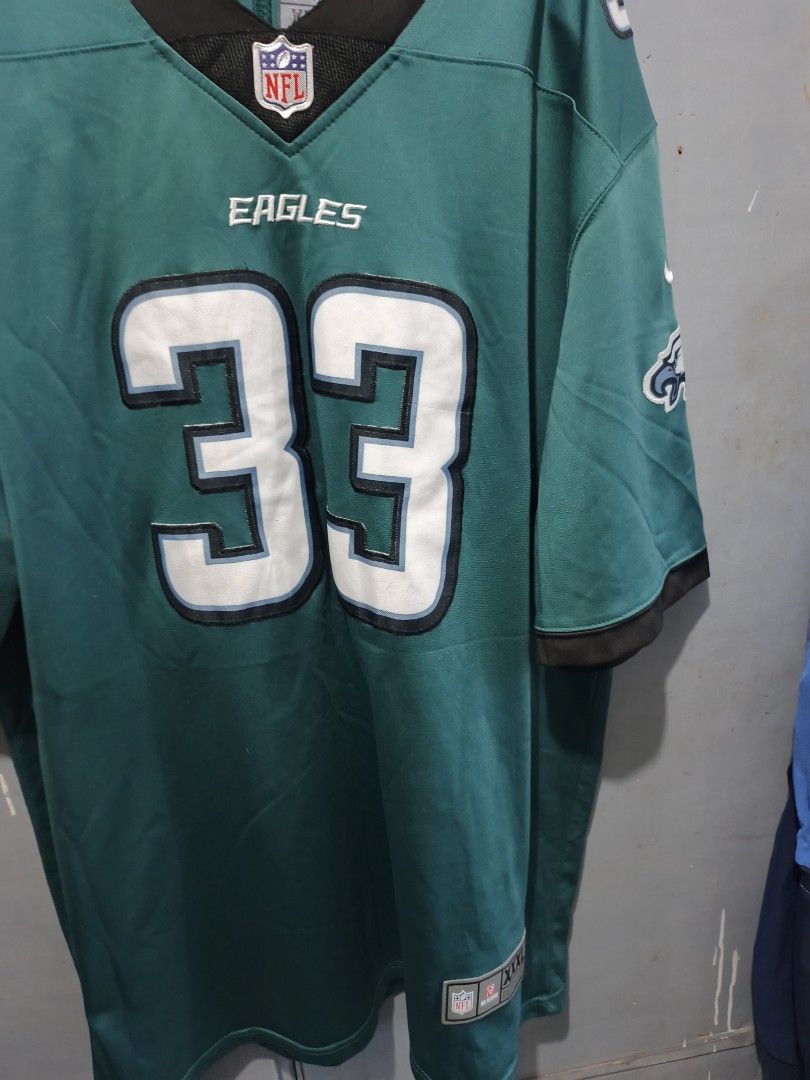 Nike nfl jersey onfield (Category: Activewear) located in Odiongan. Submitted by thriftngo26 (Listing ID 1469475089, Image 1). Description: This is a midnight green Nike Cooper DeJean #33 Philadelphia Eagles Game/Limited Jersey. It features the iconic NFL shield at the collar, the Eagles wordmark, and the number 33 worn by defensive back/returner Cooper DeJean..