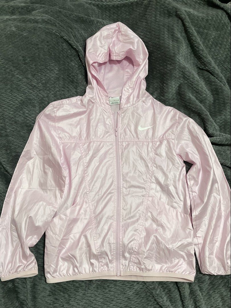 Nike Pink Windbreaker Hooded Jacket (Category: Coats, Jackets and Outerwear) located in Quezon City. Submitted by 243__ (Listing ID 1469447975, Image 1). Description: .