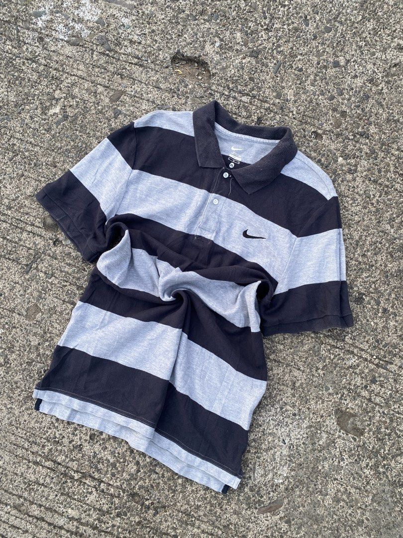 NIKE POLO SHIRT (Category: Tshirts & Polo Shirts ) located in Baguio. Submitted by reniel_thrift (Listing ID 1469512401, Image 1). Description: forsale Nike men’s short-sleeve striped polo shirt •Excellent Condition •Color Rate: 9.5/10 •Issue: None -Size XLarge On tag -Width 19 -Length 28 ₱480ship 📍Baguio City🌲.