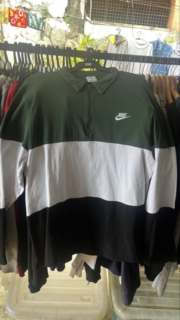 nike quarter zip (Category: Formal Shirts) located in Pasay City. Submitted by lucky_jhonel (Listing ID 1469485933, Image 1). Description: dimension 22x29 solid ng condition neto .