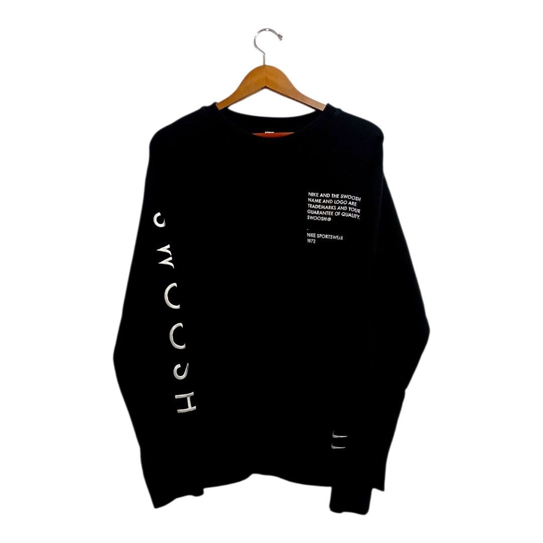 Nike Swoosh Sleeved Crewneck (Category: Coats, Jackets and Outerwear) located in Caloocan City. Submitted by NEWBORNVTG (Listing ID 1469445682, Image 1). Description: Nike Swoosh Sleeved Crewneck Size: L - XXL Dimes: 28L × 26W Condition: 10/10 Mode of Delivery • J&T Express • Lalamove (Abono Service) Mode of Payment • GCash • GoTyme Bank • PSBank Thank you! God Bless!.