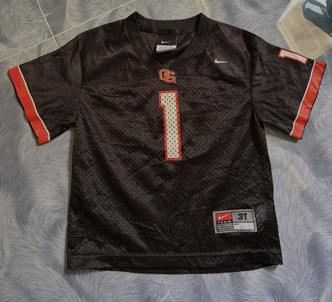 Nike Team Oklahoma State Jersey (Category: Babies & Kids Fashion) located in Asingan. Submitted by gorgjuls8 (Listing ID 1469400000, Image 1). Description: Nike Team Oklahoma State Jersey 3T Toddler Football OSU Authentic Kids.