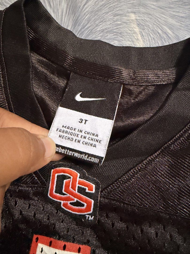 Nike Team Oklahoma State Jersey (Category: Babies & Kids Fashion) located in Asingan. Submitted by gorgjuls8 (Listing ID 1469400000, Image 3). Description: Nike Team Oklahoma State Jersey 3T Toddler Football OSU Authentic Kids.