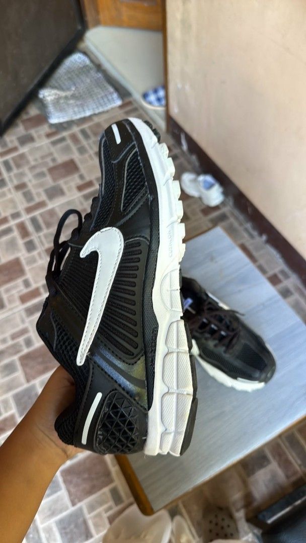 Nike Vomero 5 Black White Sneakers (Category: Sneakers) located in Manila. Submitted by realjude (Listing ID 1469433633, Image 2). Description: - Model: Nike Zoom Vomero 5 - Colorway: Black and White - Style: Classic chunky running shoe silhouette - Materials: Breathable mesh upper with durable leather overlays - Comfort: Cushlon foam midsole and reliable rubber outsole - Condition: Very solid overall, clean uppers, and soles with hardly any trea