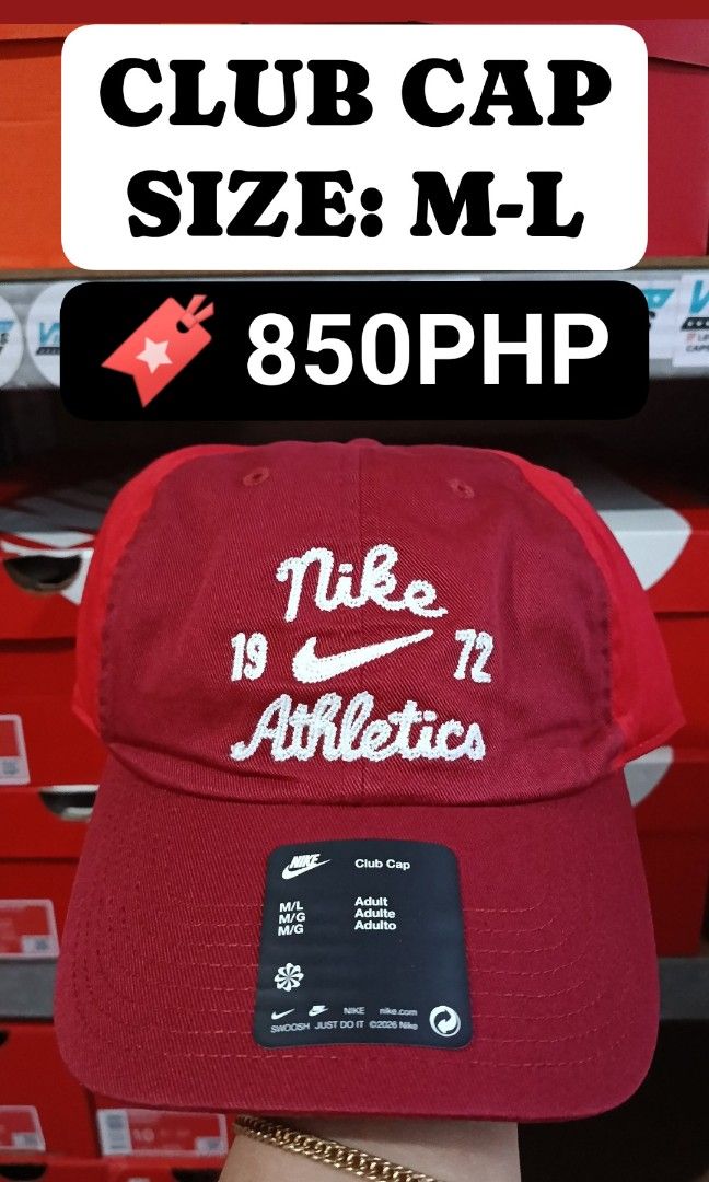 Nike/Adidas Caps (Category: Caps & Hats) located in Balagtas. Submitted by vinkicks19 (Listing ID 1469498837, Image 1). Description: Caps Available 🧢 🧢 Swoosh 🟤 Khaki - 6️⃣PCS Size: L-XL 🔖 8️⃣0️⃣0️⃣PHP ♥️ Red - 2️⃣PCS Size: M-L 🔖8️⃣5️⃣0️⃣PHP 💚 Mint Green - 1️⃣PC Size: M-L 🔖8️⃣5️⃣0️⃣PHP 🦓 3 Stripes 🪣 Bucket Cap Blk - 1️⃣PC One Size Fits Most(57-60CM) 🔖 7️⃣0️⃣0️⃣PHP *No other Sizes & Colorways available. 💯 Brandnew/Authentic/BelowSRP 📍 