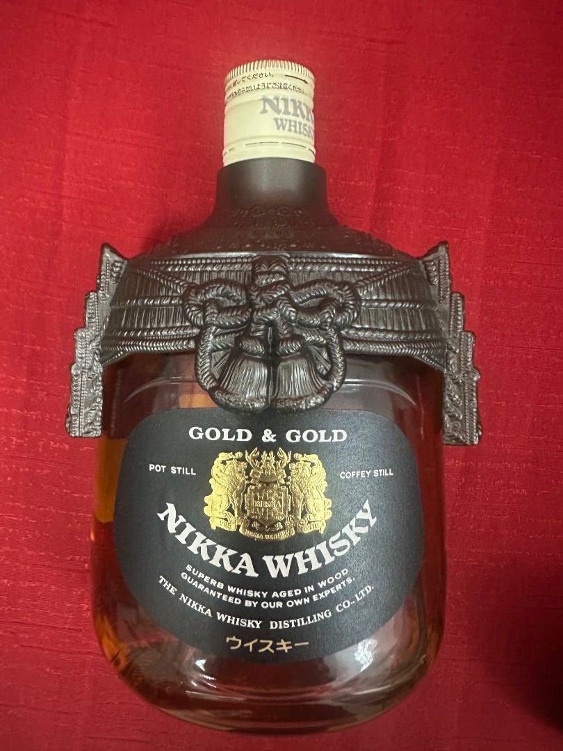 Nikka Gold & Gold Kabuto Samurai Whisky 750mL, Food & Drinks, Beverages ...