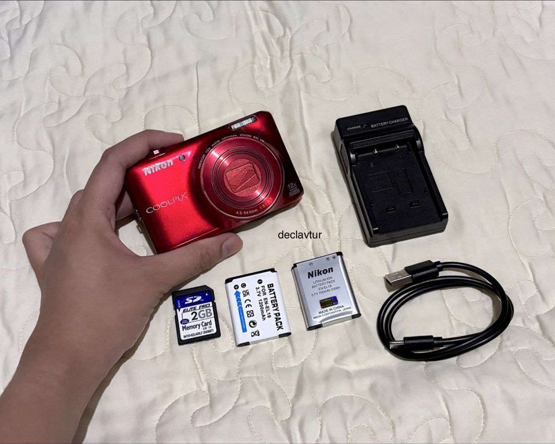 nikon coolpix s6400 digital camera (red) (Category: Cameras) located in Mabalacat. Submitted by declavtur (Listing ID 1469523848, Image 1). Description: 📷 nikon coolpix s6400 digital camera in red color, easy to navigate and use and features a touch screen. can send more pics upon request! • issues: slight lens dust when zoomed in (see image). the rest are all functional. • body condition: 9/10 (see image for very slight sign of usage) • inclusi