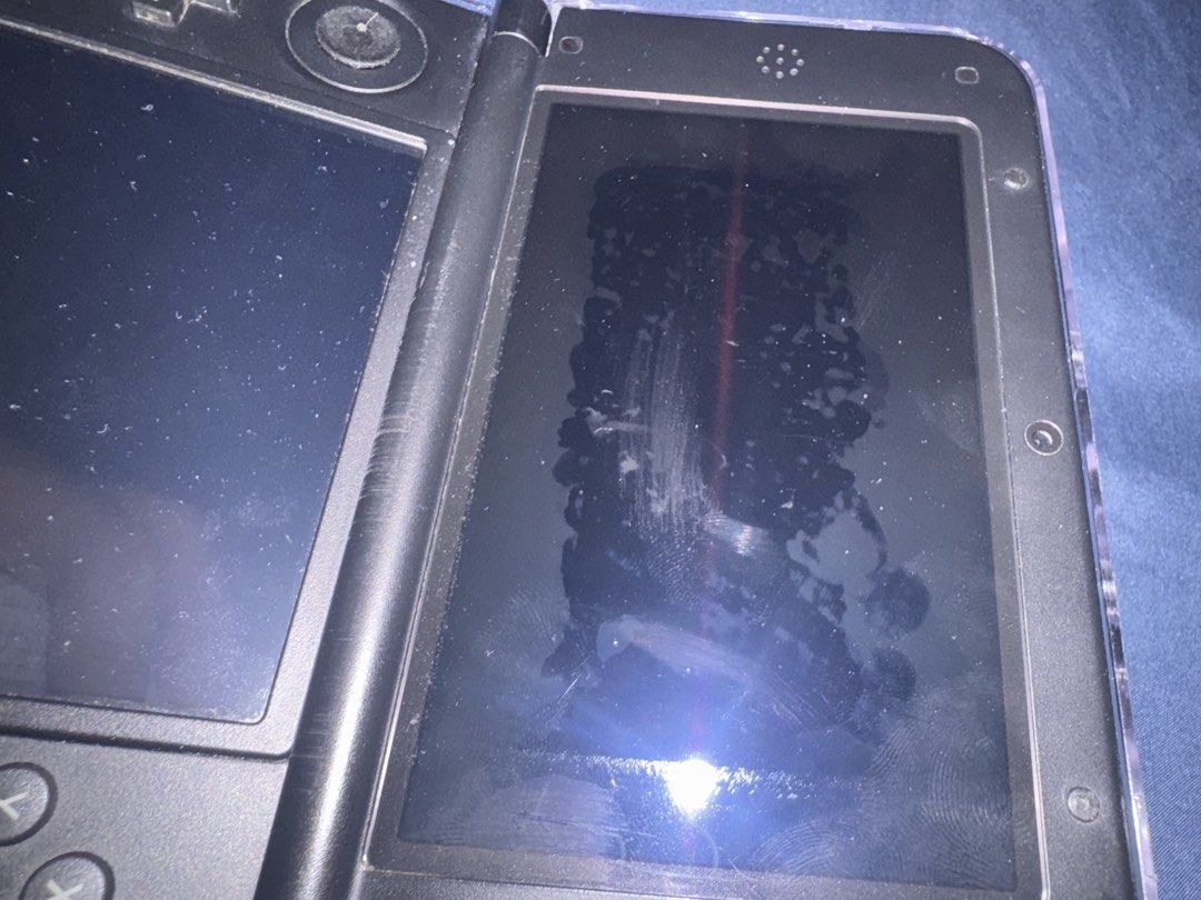 Nintendo 3DS XL CFW w/ Clear Hard shell Case & Darkrai EX Pokemon Card ...