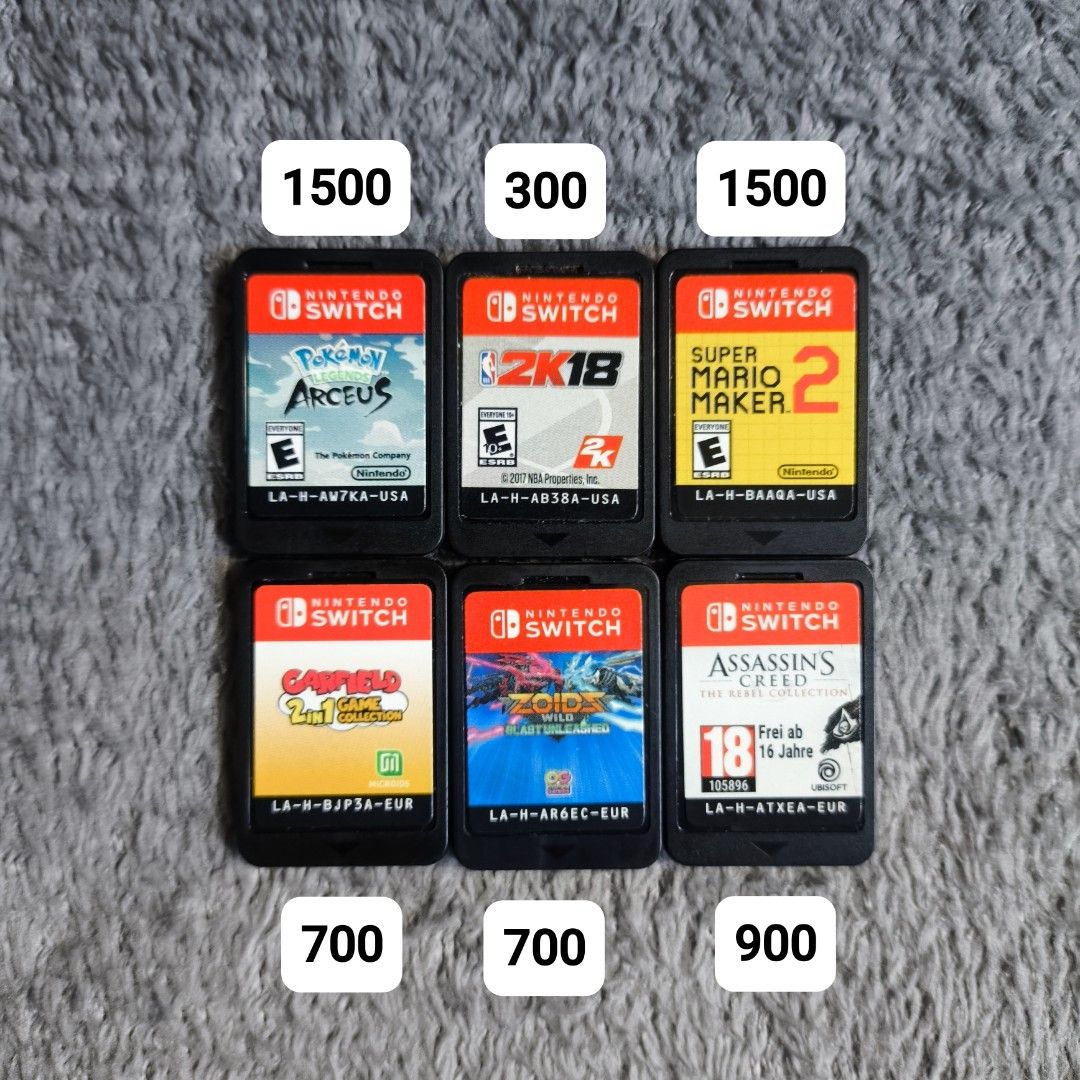Nintendo Switch Games & Sd Cards (Category: Nintendo) located in Manila. Submitted by kmswitchhubph (Listing ID 1469465345, Image 2). Description: 🎮 FOR SALE Nintendo Switch Games / SD Cards With Case Crash Team Racing Nitro fueled - 1000 Cuphead - 1000 Harvest Moon One World - 1000 Nintendo Switch Sports - 1700 Luigi’s Mansion 3 - 1700 Super Mario Bros Wonder - 1700 Mario Kart 8 Deluxe - 1700 Pokémon Scarlet - 1600 Super Smash Bros - 1700 Marve