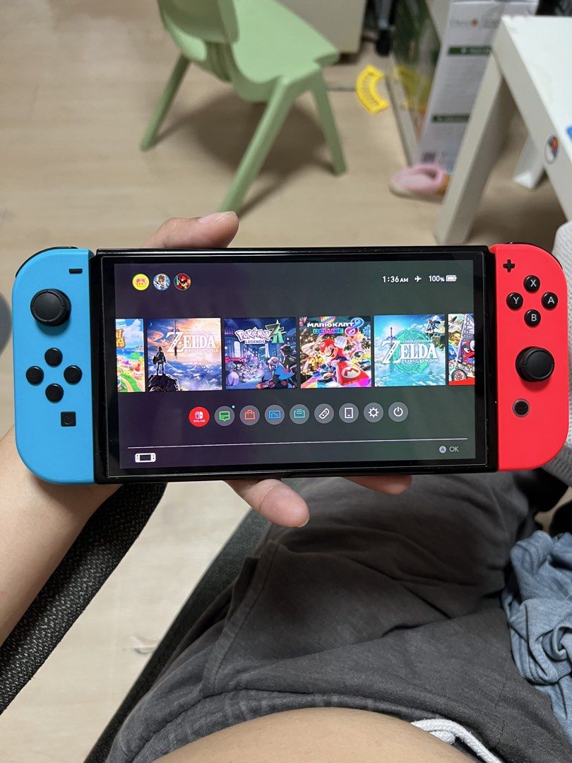Nintendo Switch OLED 128gb jailbreak complete (Category: Nintendo) located in Makati City. Submitted by christian.19 (Listing ID 1469397407, Image 2). Description: Nintendo switch oled Permanent dato jailbreak 128gb sd card Loaded with games No issue Pede request games na gusto mo bago meet up Complete with box Dock and orig charger 128gb sd card brandnew lenovo Free mario hardcase Price 12500 nego pa konti sa surebuyer Pm lang.