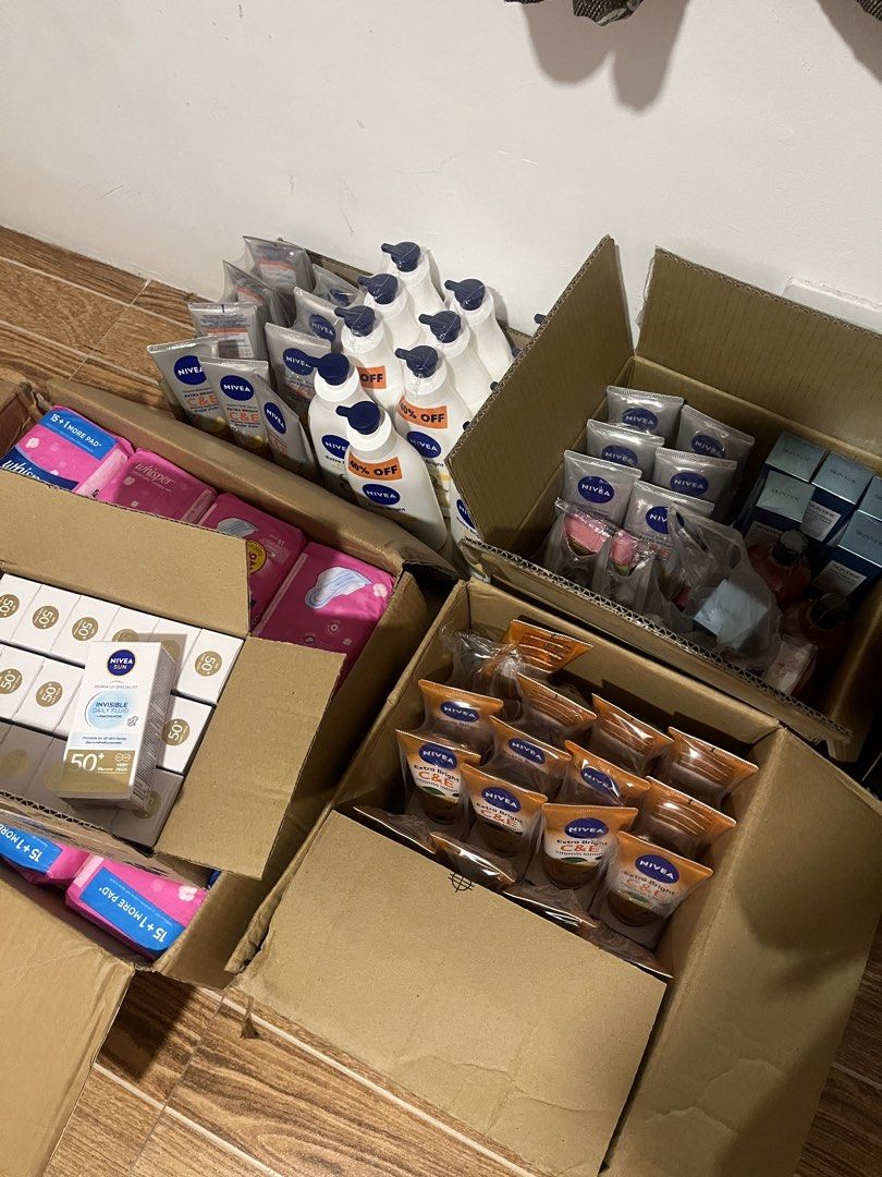 Nivea sunscreen (wholesale only 18pcs) (Category: Body Care) located in Imus. Submitted by iahfits (Listing ID 1469530418, Image 2). Description: 📍bocaue, bulacan Direct warehouse Srp: 682 pesos in watsons can sell 150-200.