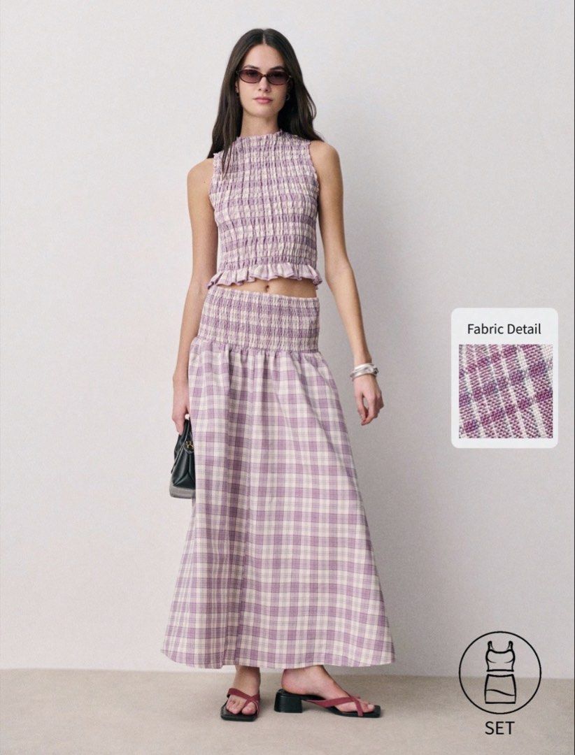 noista gingham top & skirt set (Category: Sets or Coordinates) located in Davao. Submitted by saintneedscash (Listing ID 1469431157, Image 1). Description: never been worn ! size: XS bought for 1,200 .