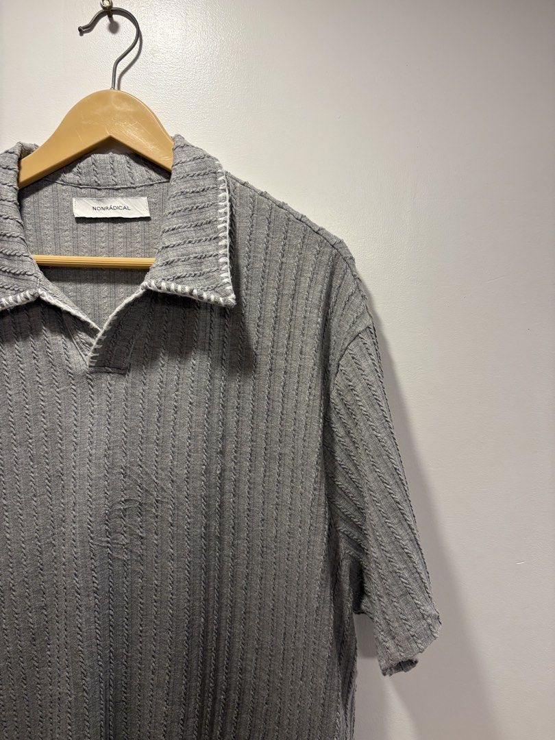 Non Radical Cable knit Polo Shirt (Category: Tshirts & Polo Shirts ) located in Bacolod City. Submitted by moboandmoga (Listing ID 1469442610, Image 3). Description: NonRadical Cable knit Polo Shirt (Boxy fit) Size: Medium to Large frame Excellent Condition! (Sizing info) Width: 23.5 inches Length: 27.2F - 28.2B.