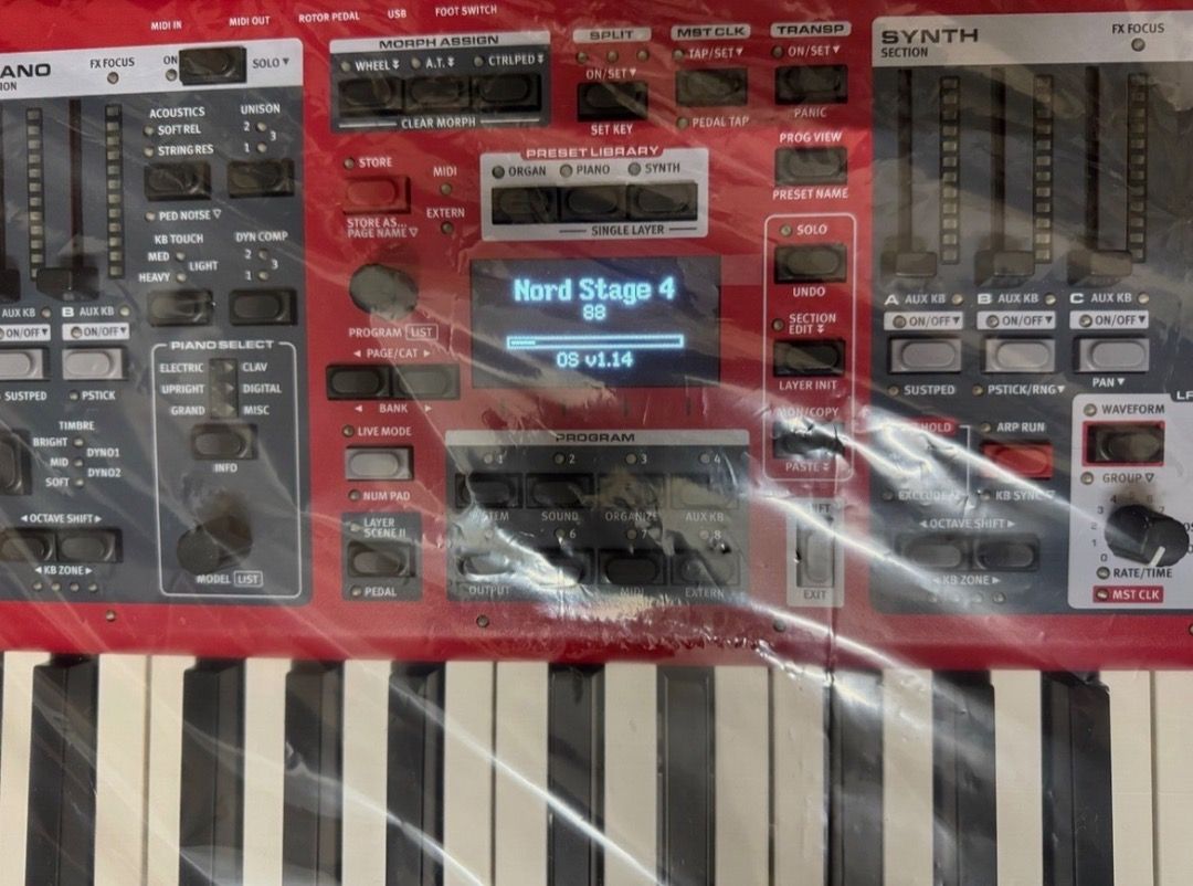Nord stage 4 88 (Category: Other Audio Equipment) located in Caloocan City. Submitted by wisefox.d3b656 (Listing ID 1469553733, Image 2). Description: rand NORD MPN AMS-NSTAGE4-88 Mga Pangunahing Tampok ng Produkto Bilang ng mga Susi 88 Aksyon Grado/Hammer, May Timbang Mga Tampok Built-in na Speaker, Koro, Gulong ng Modulasyon, Tugma sa USB, Equalizer, Built-in na mga Epekto, Speaker Kulay Pula Instrumento Elektronikong Keyboard.