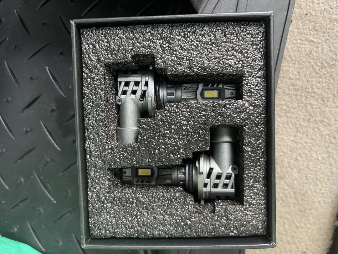 Novsight LED Light Bulbs N63 9006 (Category: Lighting) located in Quezon City. Submitted by preloveditemcollection (Listing ID 1469413360, Image 3). Description: - Brand: Novsight - Model: A500-N63-9006 (9006 bulbs) - Condition: Brand new, never installed or used - Inclusions: Pair of two bulbs in original black box with protective foam insert - Perfect upgrade for brighter and reliable vehicle lighting.