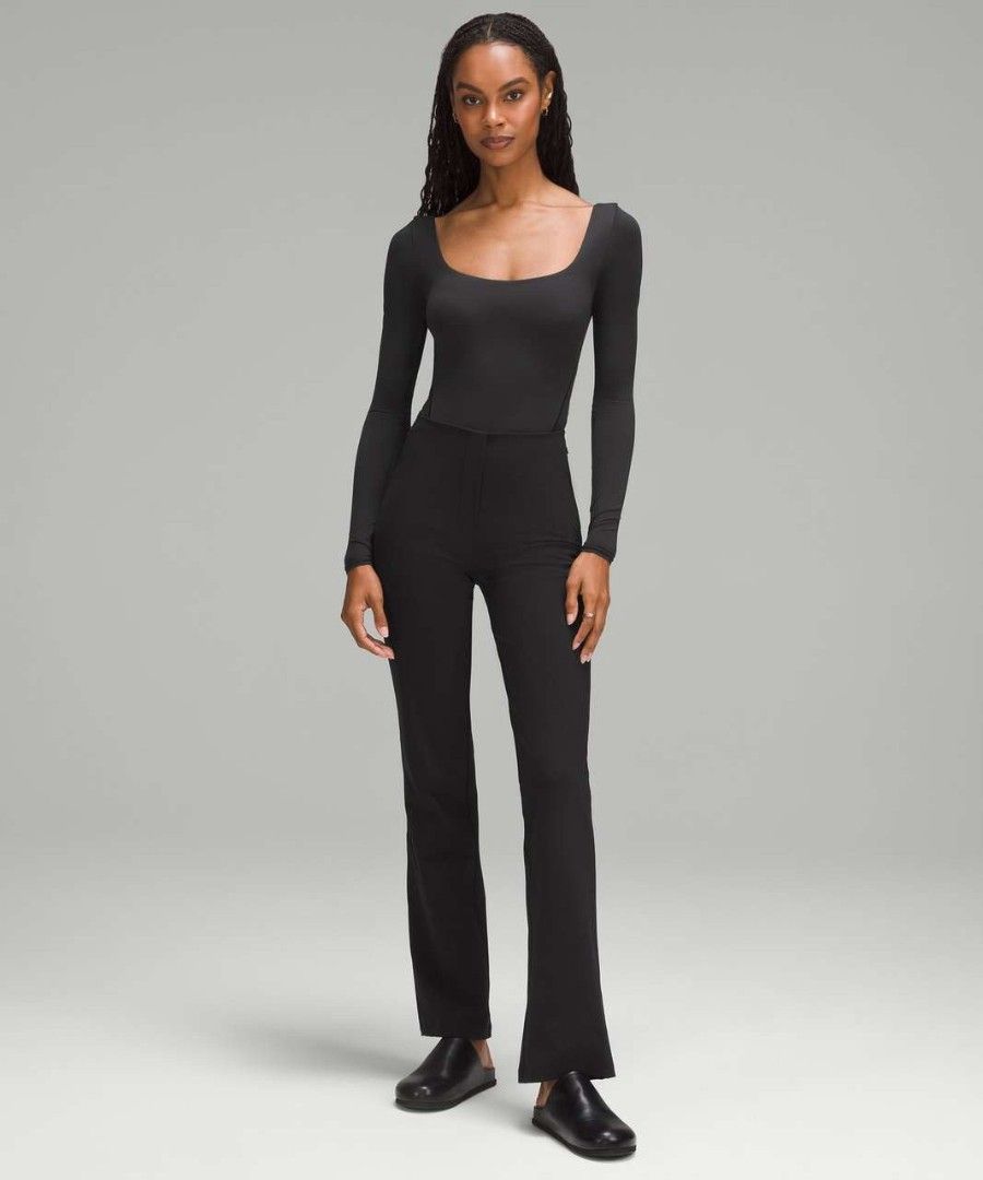 (NWT) Lululemon Wundermost Square-Neck Bodysuit (Category: Activewear) located in Gapan. Submitted by lovelypreloved1497 (Listing ID 1469407515, Image 1). Description: ✨ Brand New with Tags (NWT) Lululemon Wundermost Square-Neck Bodysuit ✨ Letting go of this premium, ultra-luxurious long-sleeve bodysuit from Lululemon's high-end Wundermost daily essentials collection. Cut from their brushed Ultra Soft Nulu™ fabric, it feels like an incredibly sof