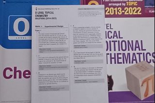 O Level Chemistry and Additional Mathematics Books Secondary 3 4 ...