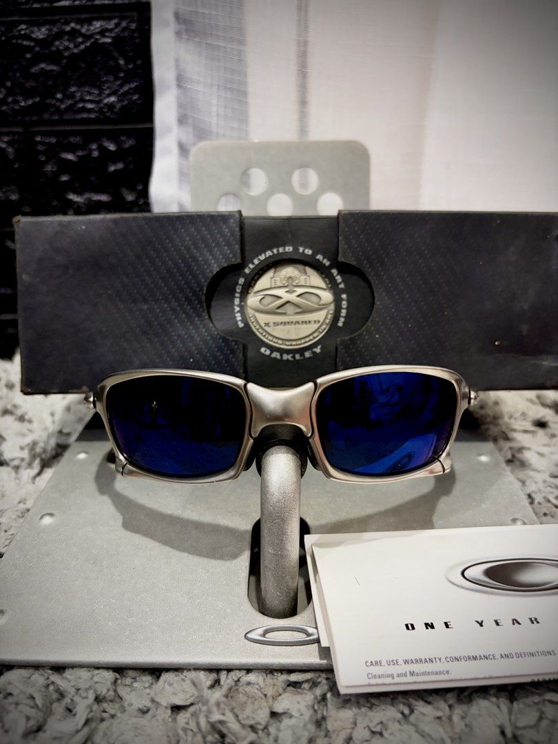 Oakley Xsquared Plasma Ice lens (Category: Sunglasses & Eyewear) located in Manila. Submitted by reivnaj (Listing ID 1469507509, Image 1). Description: Forsale 45,000php Oakley Xsquared Plasma Ice lens Box match serials Double box, coin, papers No pouch Condition Frame 9/10 Orig plasma frame SKU serials Coupler 9/10 tight Lens 8/10 aftermarket light scratches Rubbers 8.5/10 Orig black rubbers Manila meet up Shipping via LBC or lalamove +sf.