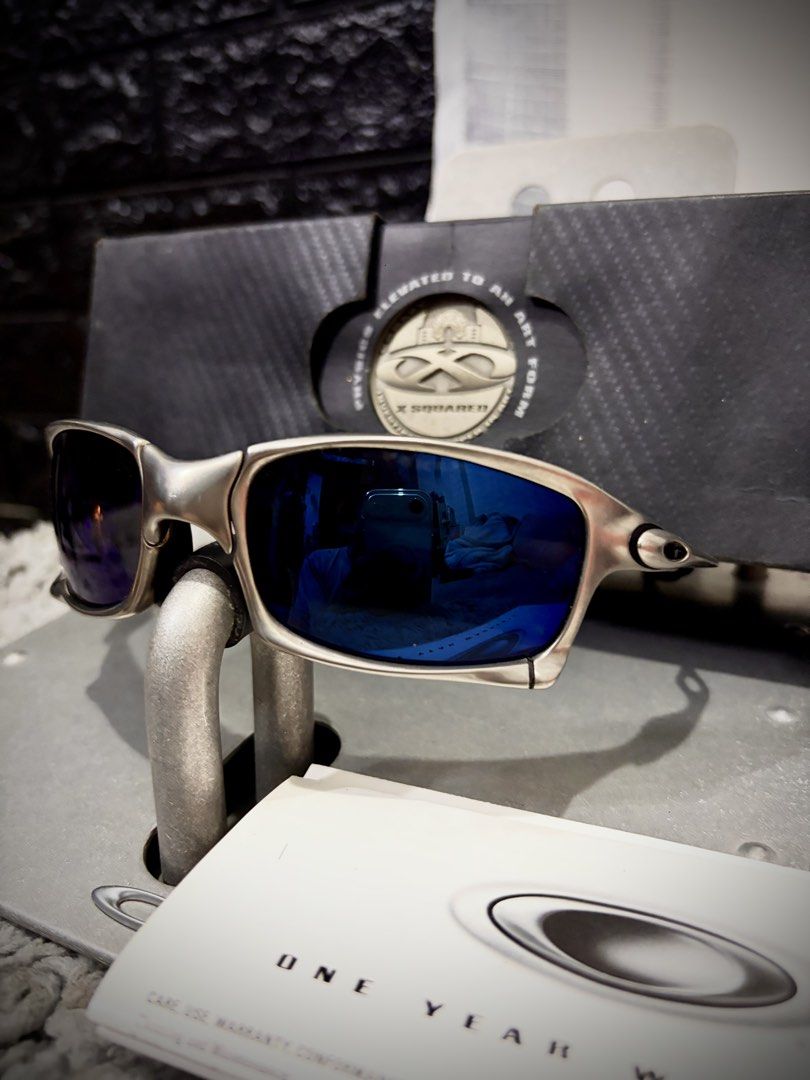 Oakley Xsquared Plasma Ice lens (Category: Sunglasses & Eyewear) located in Manila. Submitted by reivnaj (Listing ID 1469507509, Image 2). Description: Forsale 45,000php Oakley Xsquared Plasma Ice lens Box match serials Double box, coin, papers No pouch Condition Frame 9/10 Orig plasma frame SKU serials Coupler 9/10 tight Lens 8/10 aftermarket light scratches Rubbers 8.5/10 Orig black rubbers Manila meet up Shipping via LBC or lalamove +sf.