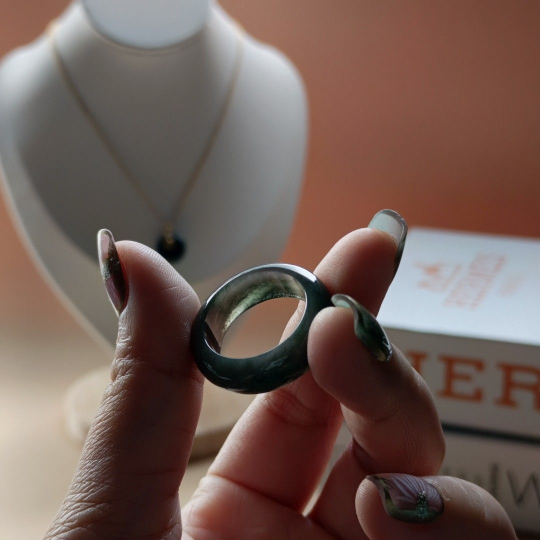 Ocean Jasper Bangle Ring (Category: Rings) located in Manila. Submitted by enchantra_gems (Listing ID 1469463464, Image 2). Description: 🌊✨ OCEAN JASPER BANGLE RING ✨🌊 💎 Stone: Ocean Jasper 🌿 Stone Type: Natural stone ✨ Style: Elegant, earthy & timeless 📏 Ring Size: 9 (19mm) 🧿 Traditional Meaning: Often associated with positivity, emotional balance, and tranquility. Every piece has its own unique patterns—no two stones are exactly alike! 🤍