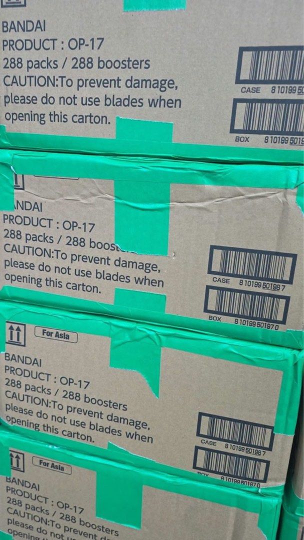 OP17 English (Category: Card Boxes & Cases) located in Quezon City. Submitted by MysterEE (Listing ID 1469424866, Image 1). Description: One Piece English case OP17 280k per case.