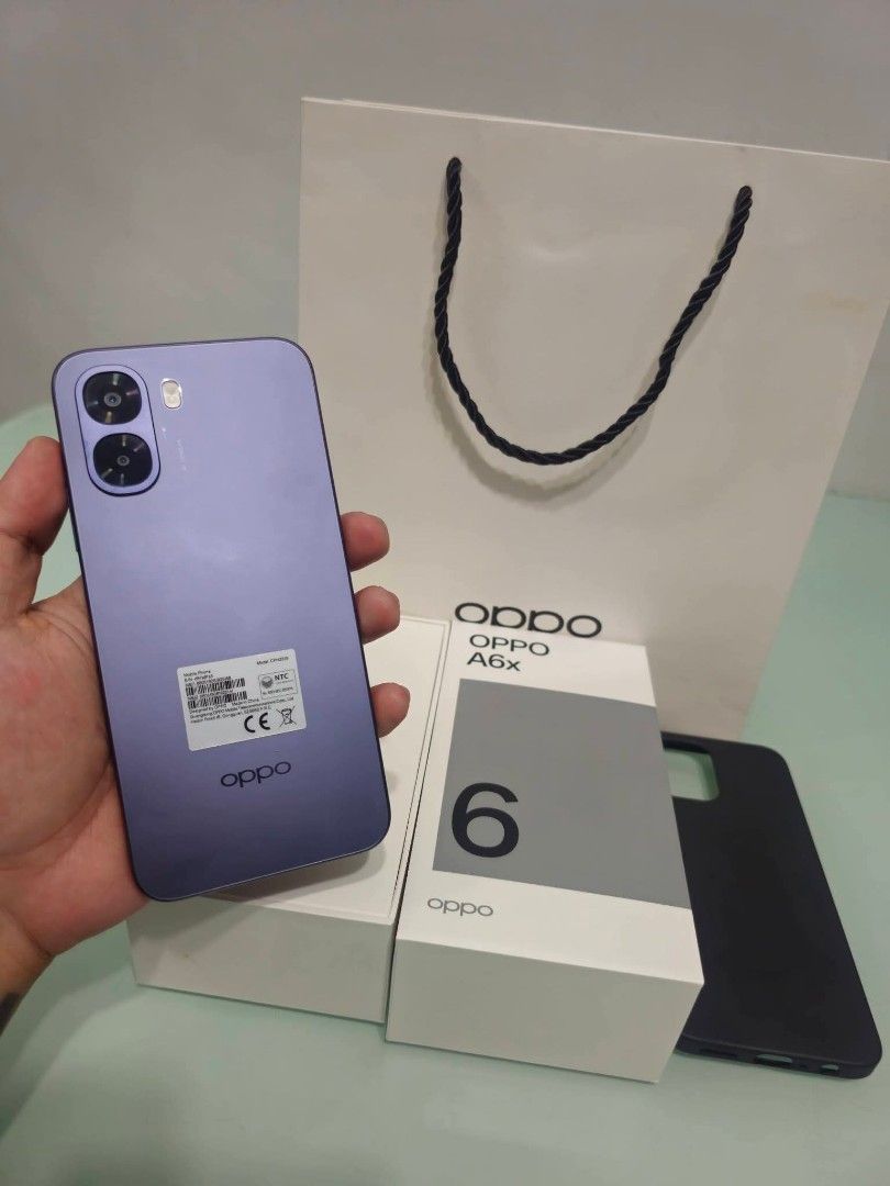 Oppo A6x (Category: OPPO) located in Manila. Submitted by angell_dsartes (Listing ID 1469436988, Image 1). Description: Brand new Complete Package No Issue No Scrathes No Dents .