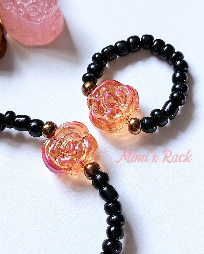 ORANGE ANGEL AURA QUARTZ FLOWER SET (Category: Bracelets) located in Taguig. Submitted by mimisrack (Listing ID 1469509539, Image 1). Description: 🧡Glow different. Shine brighter. -Magical aura sparkle -Flower charm for beauty and blooming confidence -Perfect matching set - bracelet + ring -Cute. Radiant. Eye-catching. 🧿 ring is strecthable 🧿flower charm size: 13mm 🧿seed beads: 4mm 💎Gems & crystals are energized and cleansed before shipping.