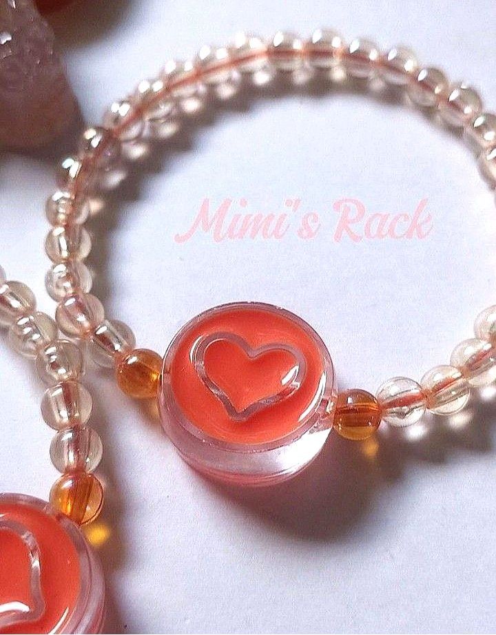 Orange Heart Acrylic Bracelet (Category: Bracelets) located in Taguig. Submitted by mimisrack (Listing ID 1469464983, Image 1). Description: 🧡Playful vibes with a nostalgic touch. -Cute orange heart acrylic centerpiece -Round beads with retro 90's inspired design -Lightweight and fun for everyday wear -Bright style adds joy, youthfulness, and bold personality -A cheerful bracelet that brings a pop of color and retro charm High quality acrylics! 