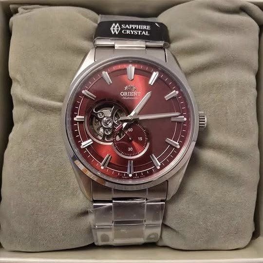Orient Semi-Skeleton RA-AR0010R (Category: Luxury Watches) located in Manila. Submitted by seikowatchfactory (Listing ID 1469420936, Image 2). Description: Model: RA-AR0010R Price: 14500 pesos Specifications: Case Diameter: 40.8mm Case Thickness: 10.9mm Lug-to-lug: 48mm Stainless Steel Case Caliber F6S22 Automatic Movement with Hacking and Manual winding mechanism Approx. 40 hours Power Reserve 24 Jewels Sapphire Crystal 5 bar Water Resistance We