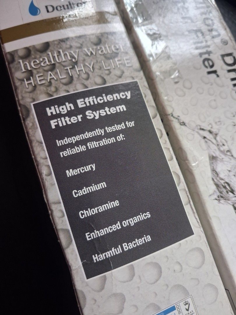 Original Doulton Ceramic Filter Biotect Ultra Made in England (Category: Water Purifiers & Dispensers) located in Mandaluyong City. Submitted by daddyjpanlilio24 (Listing ID 1469568885, Image 2). Description: P 2500 Each FIX PRICE+SF P 4500 take both FIX PRICE Original Doulton Ceramic 10" Water Filter Made in England Brand new old stock No issue Mandaluyong Shipping/Payment: Gcash/Maya JNT payment 1st no cod Lalamove payment upon rider pick up.