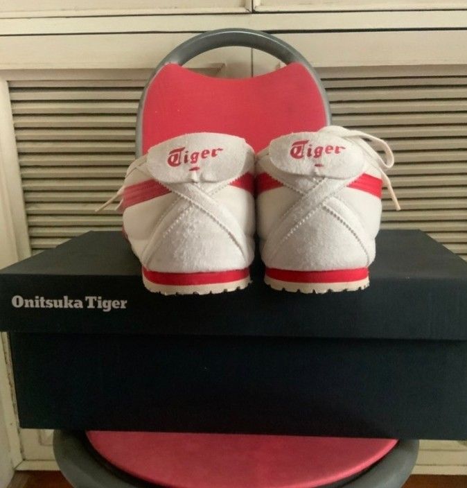 Original Onitsuka Tiger (Mexico 66) cream/fiery red., Men's Fashion ...