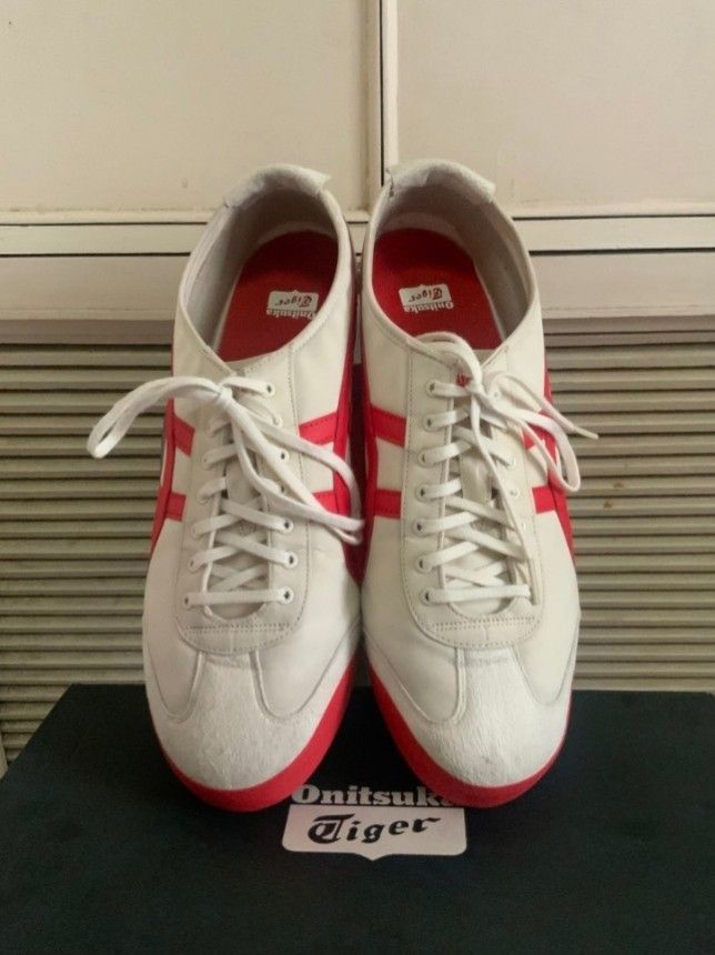 Original Onitsuka Tiger (Mexico 66) cream/fiery red., Men's Fashion ...