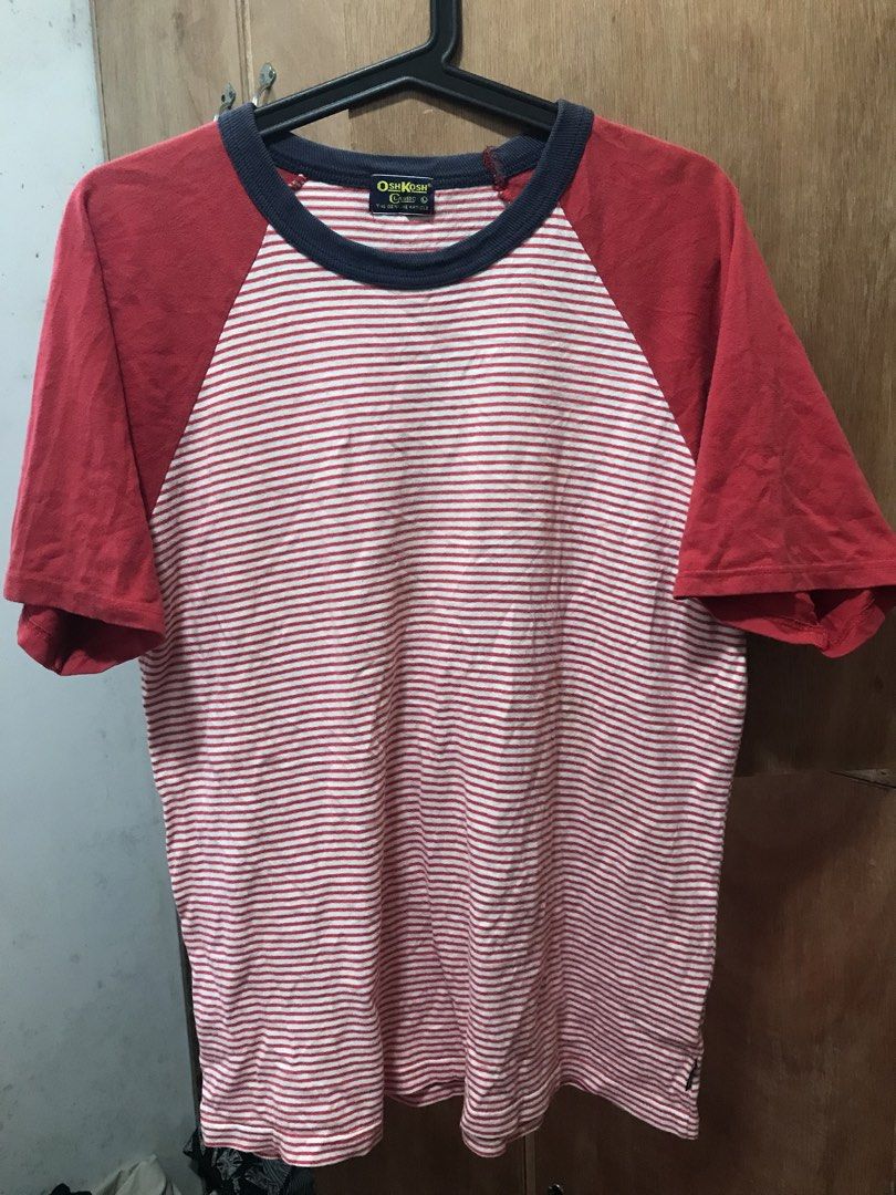 Osh Kosh (Category: Tshirts & Polo Shirts ) located in Libona. Submitted by ooaakklleeyy (Listing ID 1469571159, Image 1). Description: Vintage Osh Kosh stripe tshirt 20 x 24.5 Small dot stain Minimal neck fade .