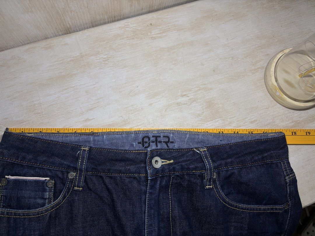 OTR SELVEDGE PANTS (Category: Jeans) located in Cabuyao City. Submitted by pormanation-thrift-store (Listing ID 1469424103, Image 2). Description: OTR SELVEDGE PANTS Condition: EXCELLENT Color rate: 9/10 Size: 33 Dimes: 34”Wx 43”L Issue: NONE✅ Price: 1500.